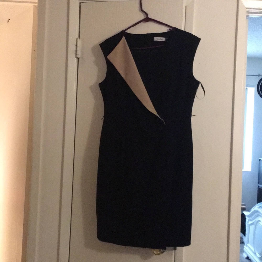 A dress that is Black and Tan